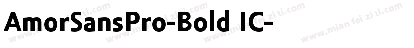 AmorSansPro-Bold IC字体转换
